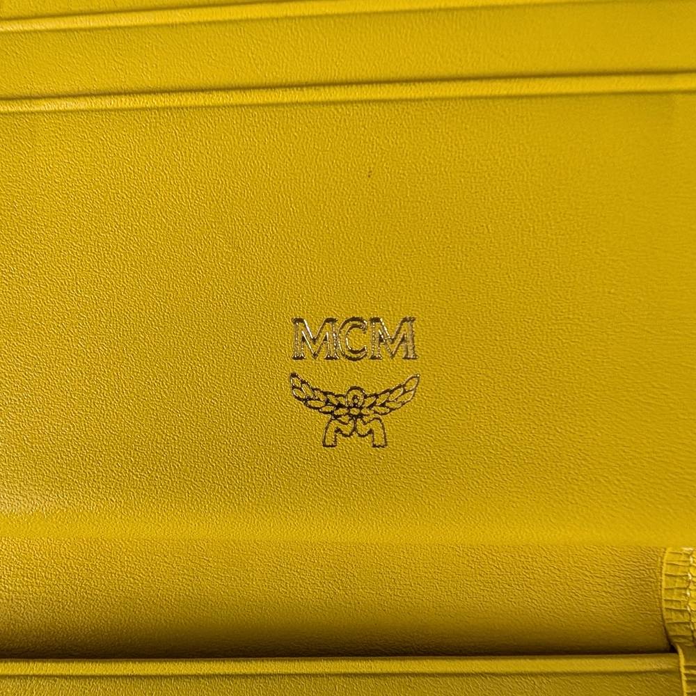 MCM Visetos Long Wallet in Rare Lemon Yellow - Picture 10 of 15